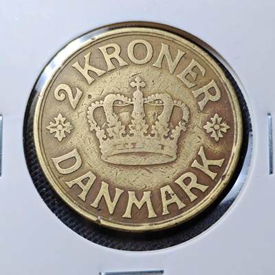 KK钱币收藏小铺  第368场  2月预留时间 周末发货 -  1939丹麦2克朗