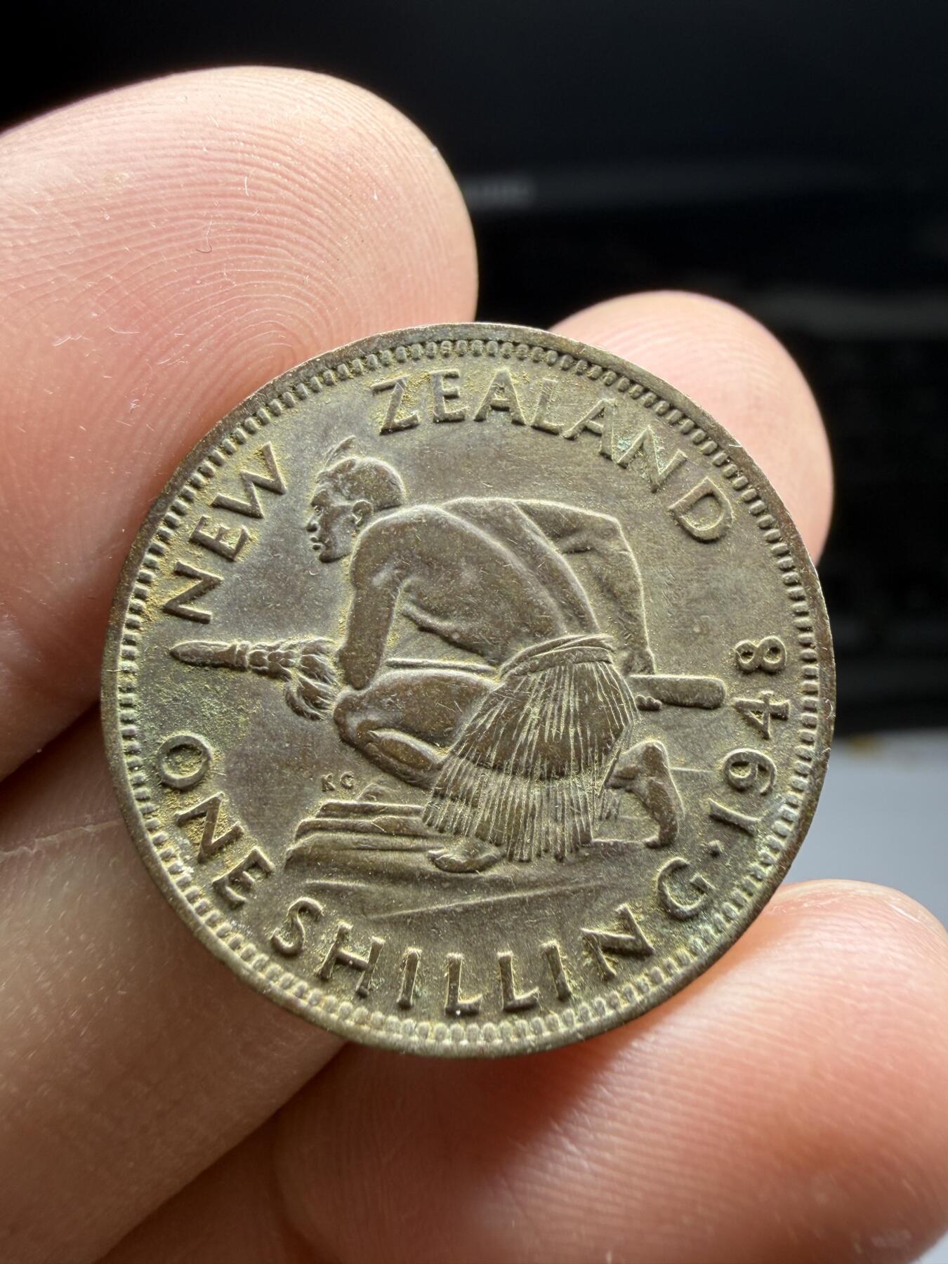 2025年集古藏今外币拍卖第十期-第5场—（总第285拍），可以寄存60天，满160元包邮。 1948年新西兰1先令