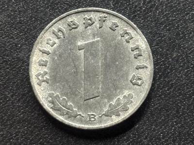 邮泉阁限时拍卖第三十五场补 德国硬币（第三帝国）专场（硬币在国外。请付邮费6元。） - 德国第三帝国1943年1芬尼B版