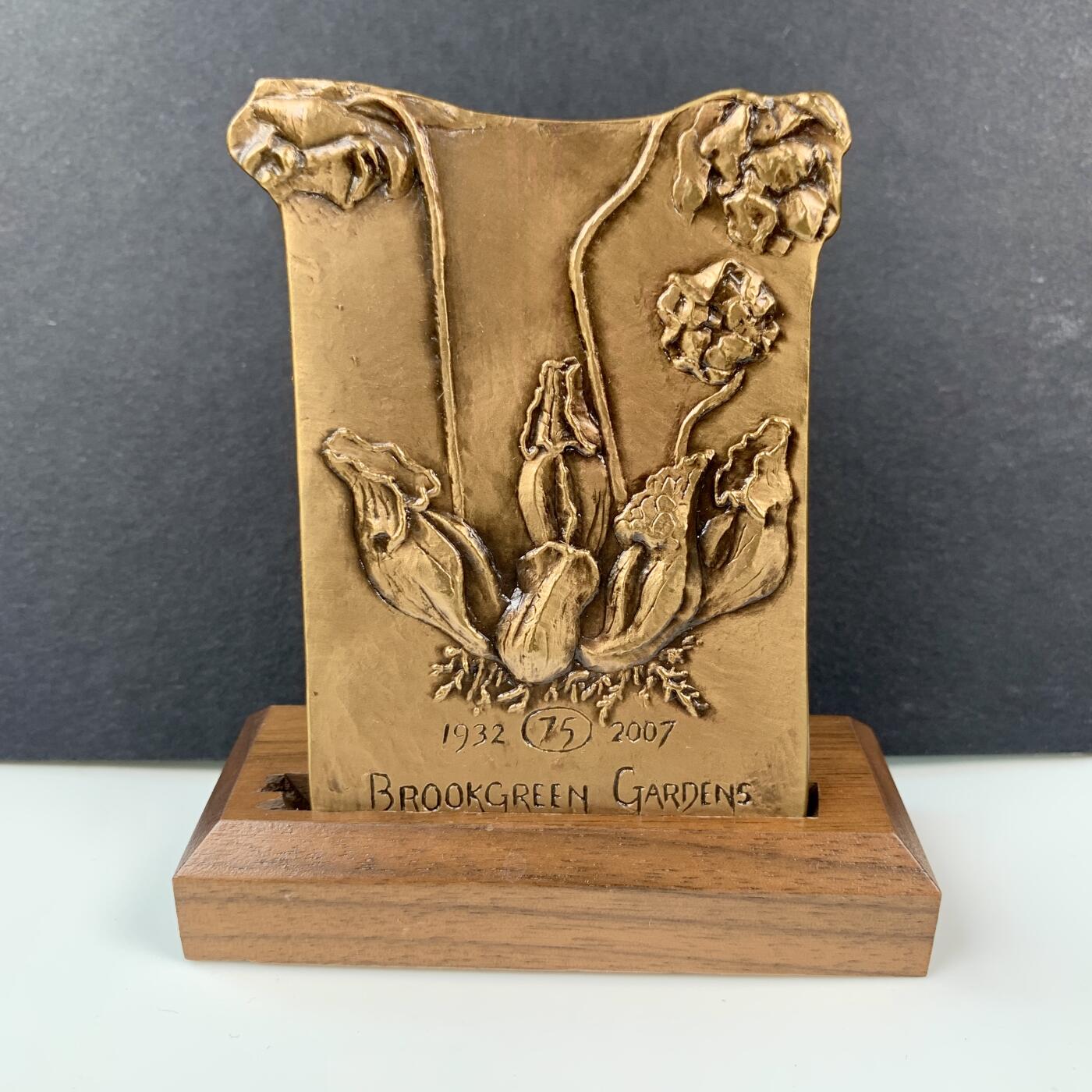 掌中浮雕-藏着的欧洲第041场 2007年美国布鲁克林公园#35号大铜章 ， 65 X 82mm，原盒、说明！