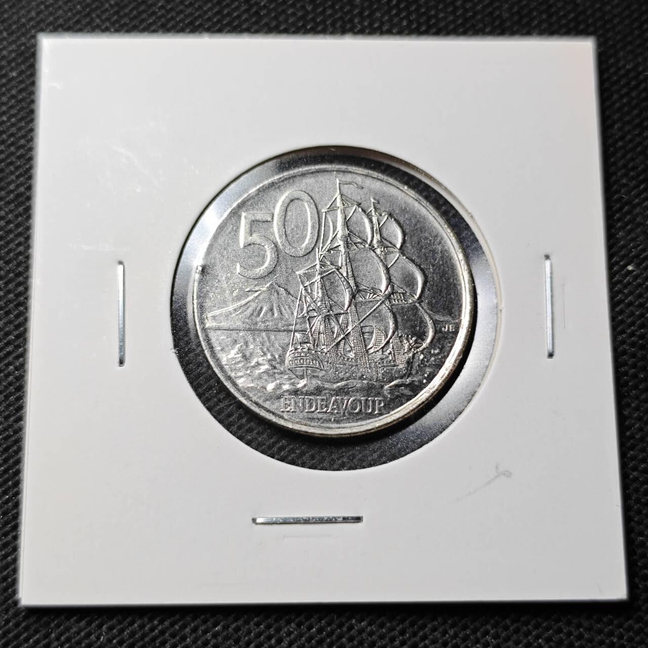 KK钱币收藏小铺  第368场  2月预留时间 周末发货  新西兰50分