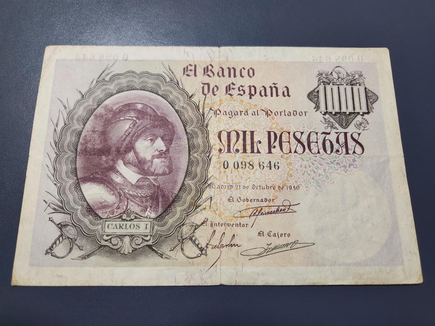 11月14号晚上8点 外国纸币自动截拍第56场 西班牙稀少品种 原票美品