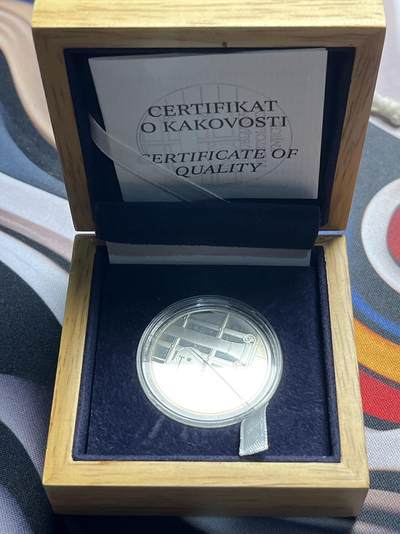 ❤️【币观天下】❤️ 第330期钱币拍卖- 2025.11.14周五晚上6点半场-长期征集拍品 - 斯洛文尼亚2010年世界文化遗产莱巴赫30欧元精制纪念银币