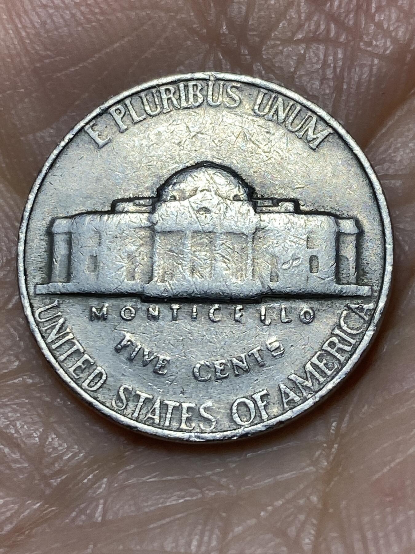 2025年第一百二十八场(总第一百五十四场）外国好品散币、邮币封和邮票场(免佣金) 美国🇺🇸1964年5分(杰斐逊5分第三版，无标)