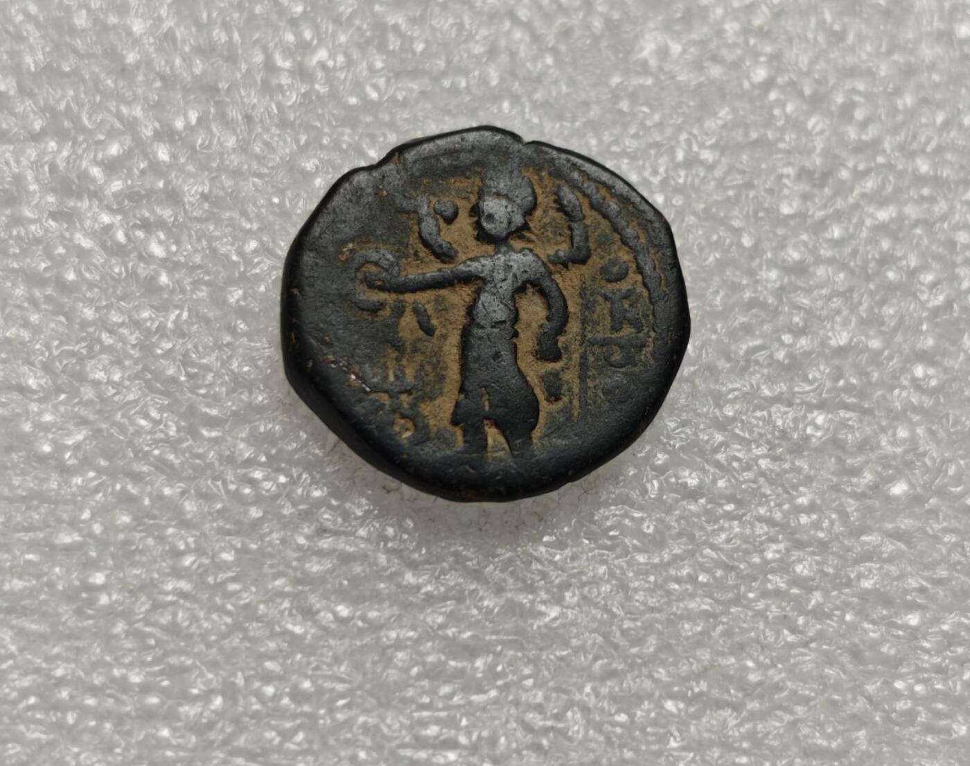 瓶子🏺第216期拍卖会  贵霜王朝打制铜币 四德大型铜币