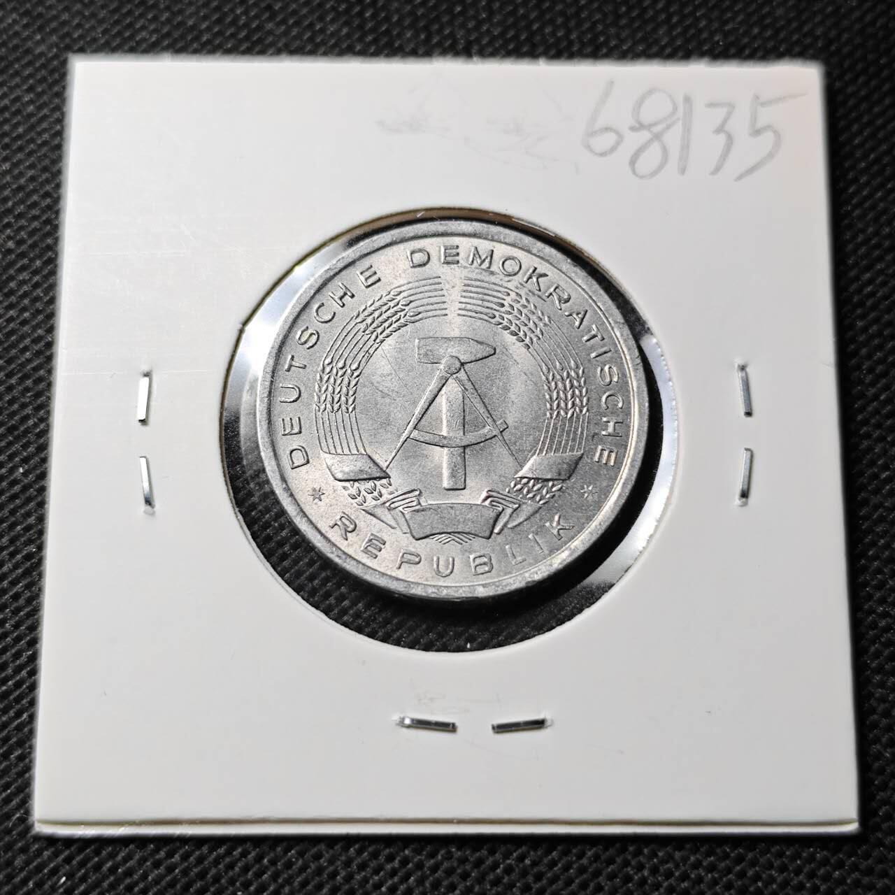 KK钱币收藏小铺  第368场  2月预留时间 周末发货  1956东德1马克 早年份