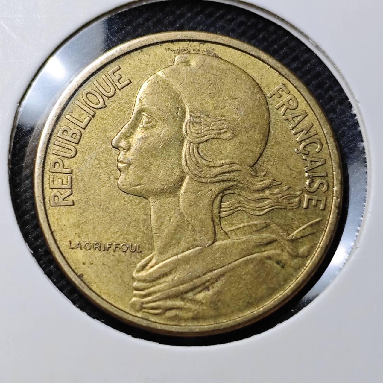 KK钱币收藏小铺  第368场  2月预留时间 周末发货 1963 法国50分 少见面值