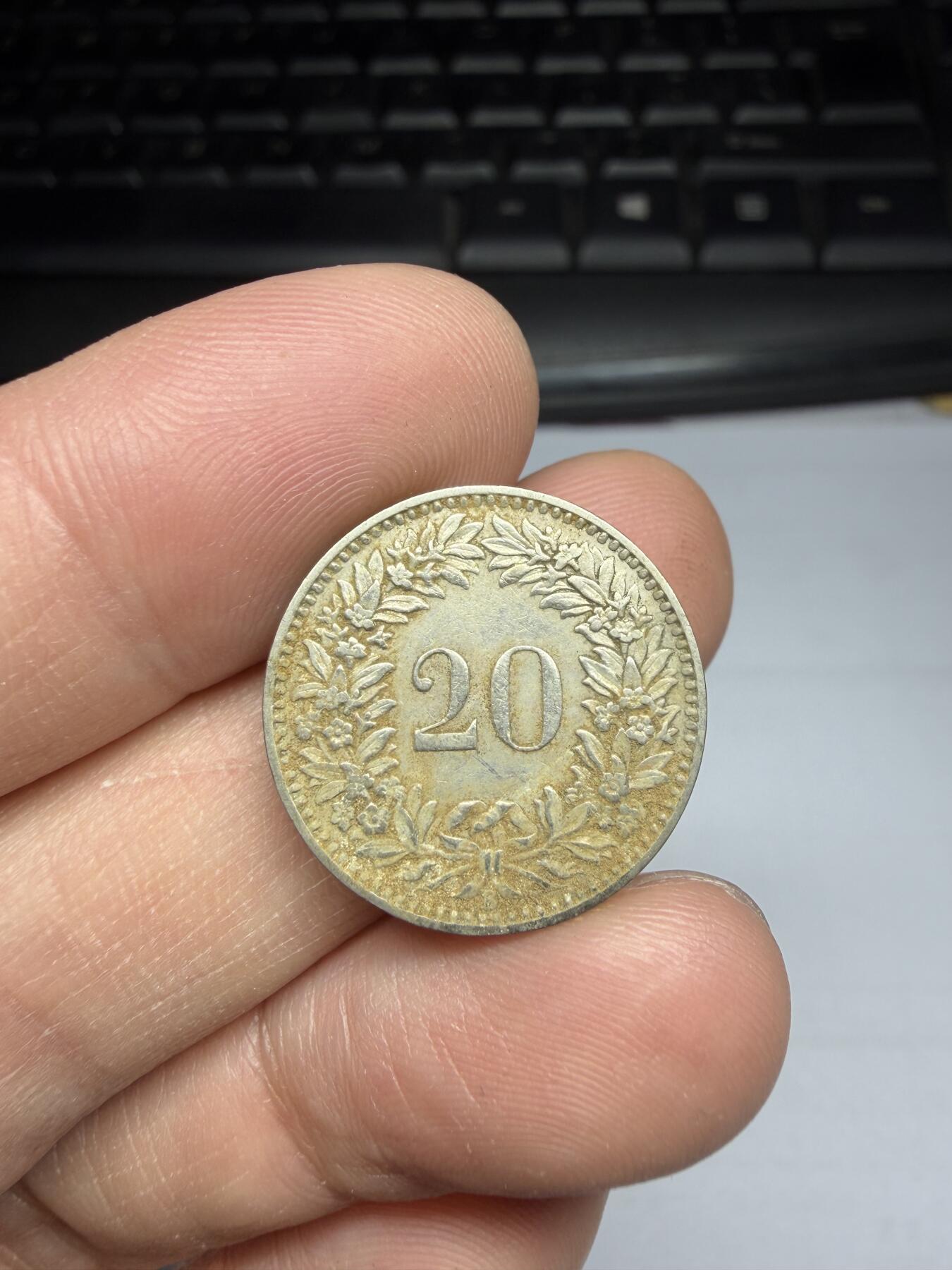 2025年集古藏今外币拍卖第十期-第5场—（总第285拍），可以寄存60天，满160元包邮。 1930年瑞士20生丁