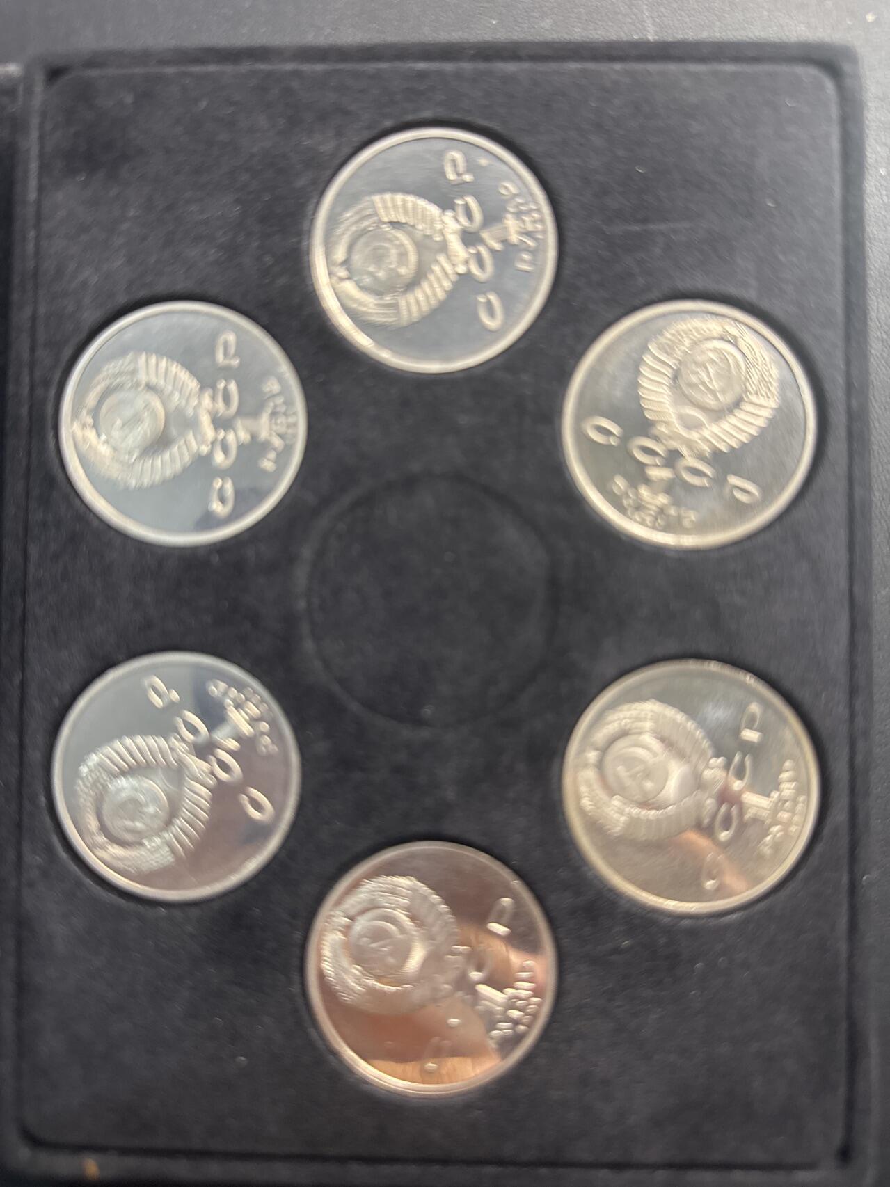 ❤️【币观天下】❤️ 第330期钱币拍卖- 2025.11.14周五晚上6点半场-长期征集拍品 苏联1991年巴塞罗那奥运会精制纪念币6枚套带盒证