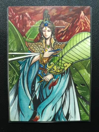 天玑星卡拍第138期《11.17周一截拍》持续收拍收评中 满赠卡需备注 - 【手绘卡】Rubick 西游手绘 铁扇公主 手绘卡