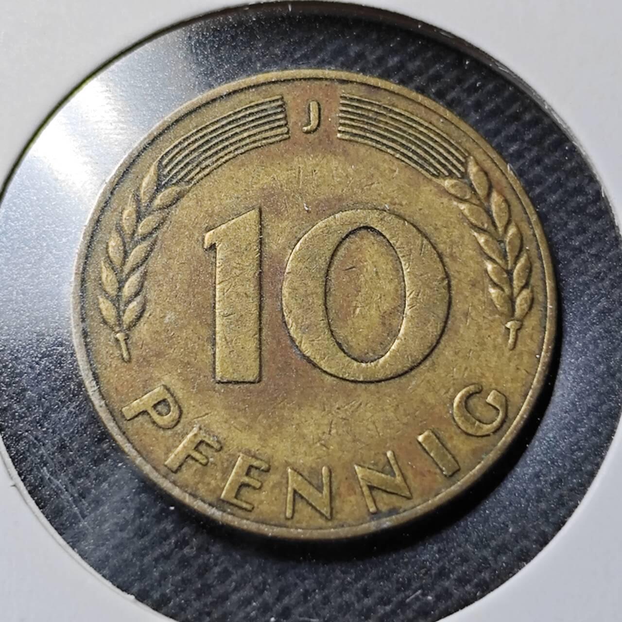 KK钱币收藏小铺  第368场  2月预留时间 周末发货  1949东德10芬尼 银行版