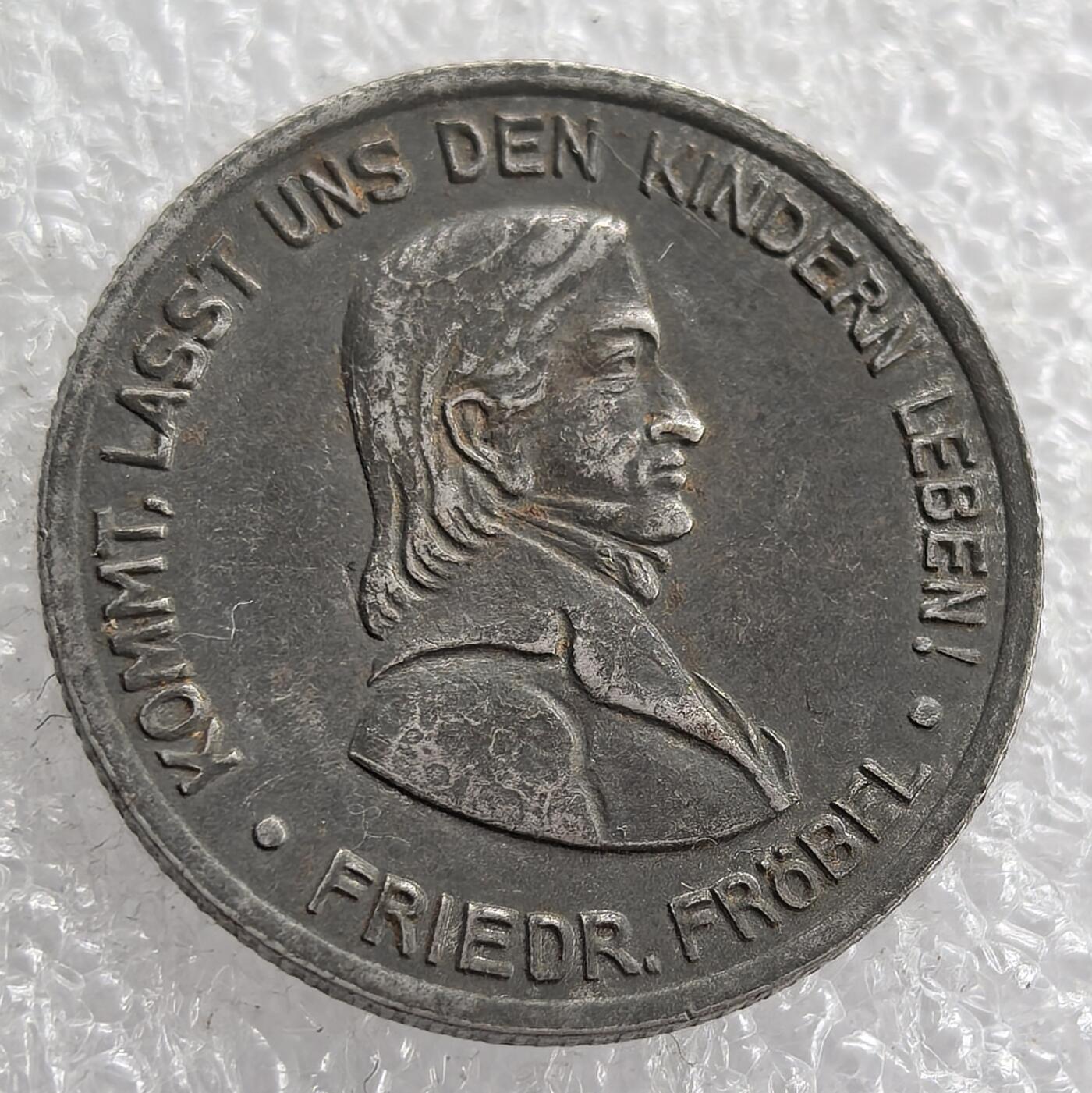 外国优质老铜币银币，周六九点倒数截拍，满百包邮，可寄存半年，喜欢朋友微信扫描二维码可直接参拍 首见德国小镇巴特布兰肯内尔格1921年50芬尼