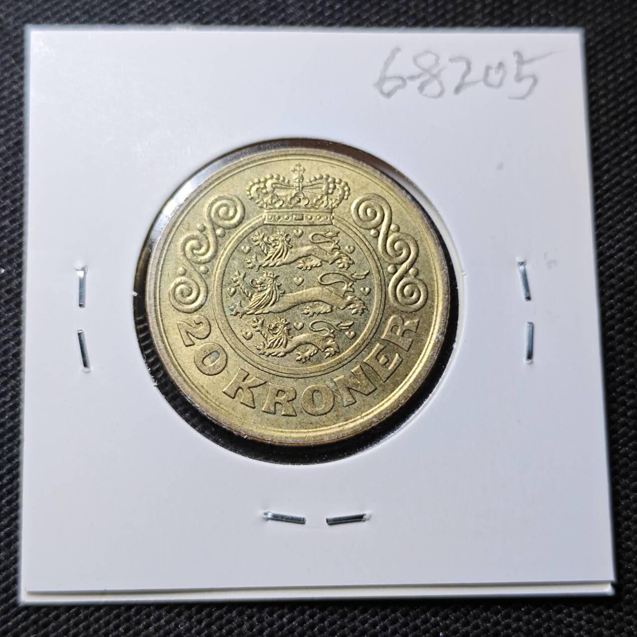 KK钱币收藏小铺  第368场  2月预留时间 周末发货  丹麦20克朗