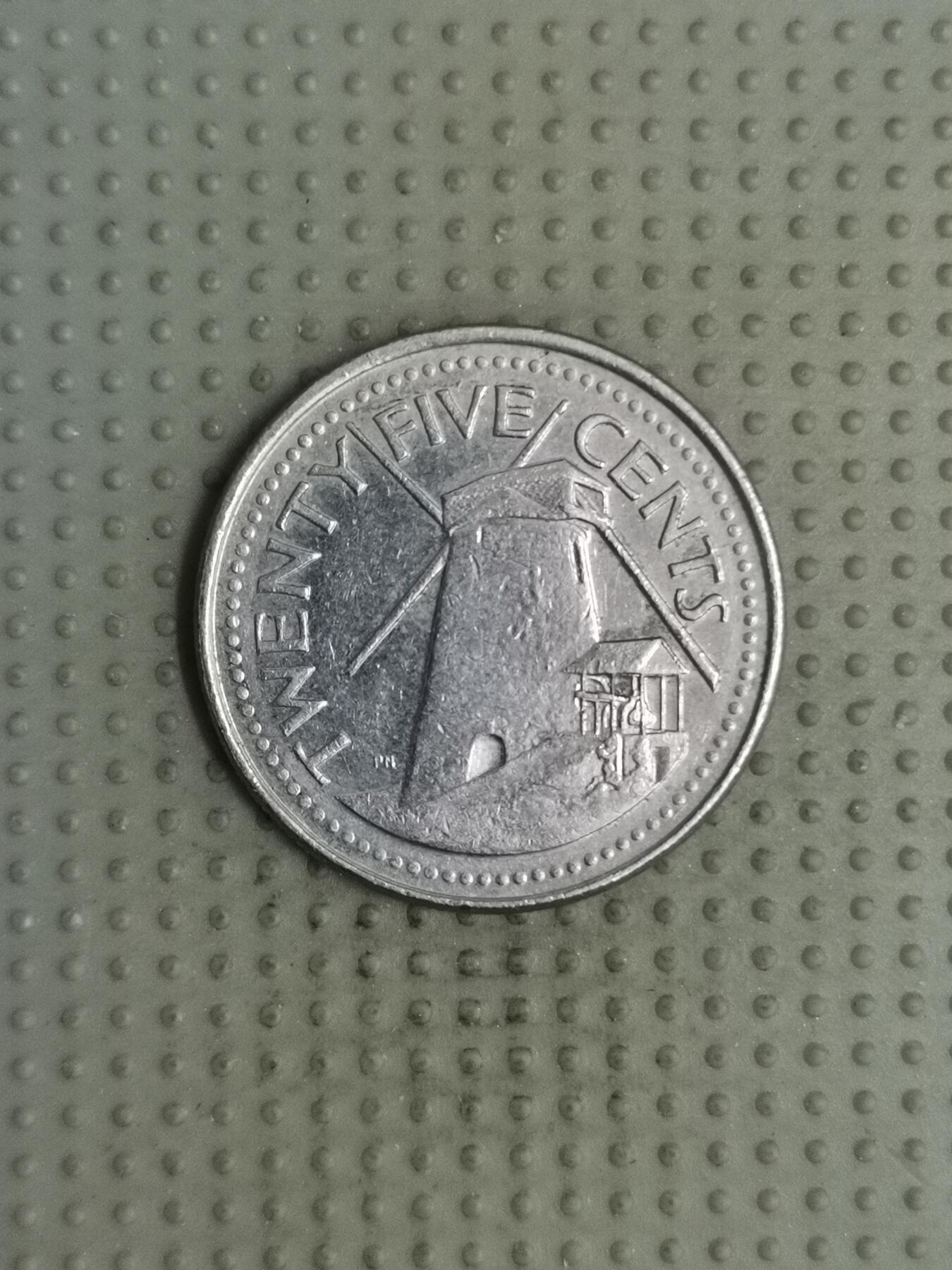 2025年第113场各国散币拍卖（总第113场） 巴巴多斯1998年25分