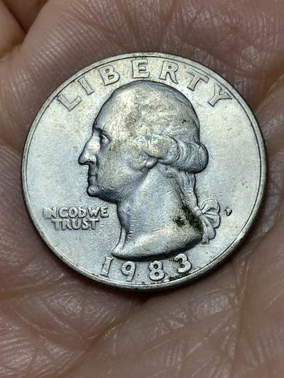 2025年第一百二十八场(总第一百五十四场）外国好品散币、邮币封和邮票场(免佣金) - 美国🇺🇸1983年1/4元(华盛顿1/4元第三版，P标费城造)