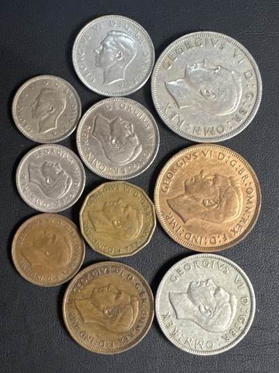 ❤️【币观天下】❤️ 第330期钱币拍卖- 2025.11.14周五晚上6点半场-长期征集拍品 - 英国乔五一套10枚铜镍