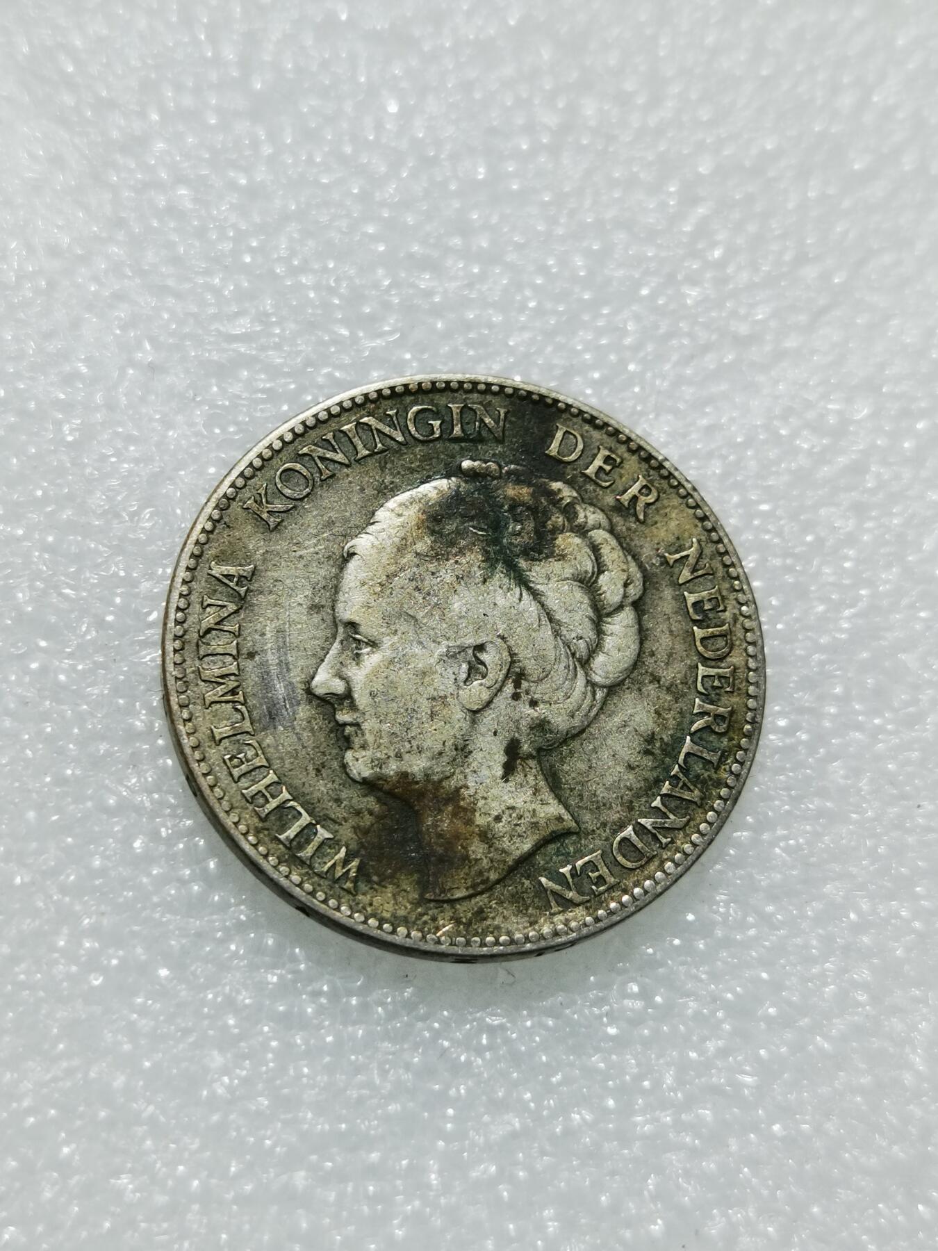 天下钱庄专场欢迎参拍 荷兰威廉敏娜女王1盾银币