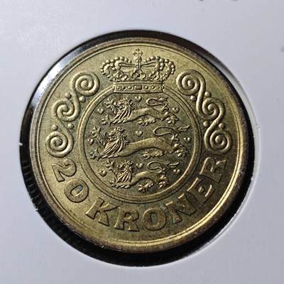 KK钱币收藏小铺  第368场  2月预留时间 周末发货 -  丹麦20克朗