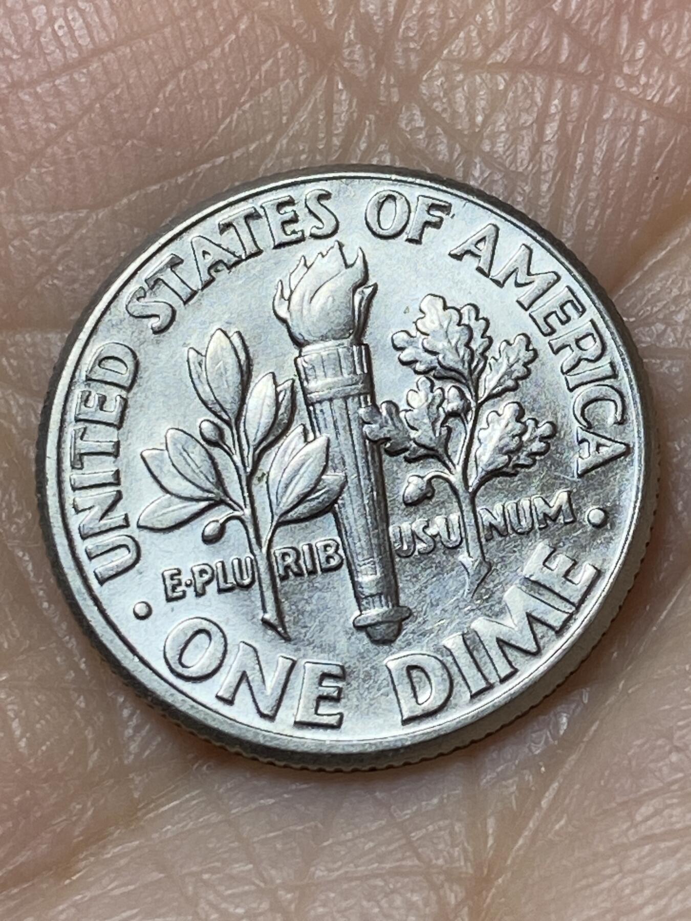 2025年第一百二十七场(总第一百五十三场）外国好品章牌、散币(免佣金) 美国🇺🇸1997年1角(罗斯福1角第二版，D标丹佛造)