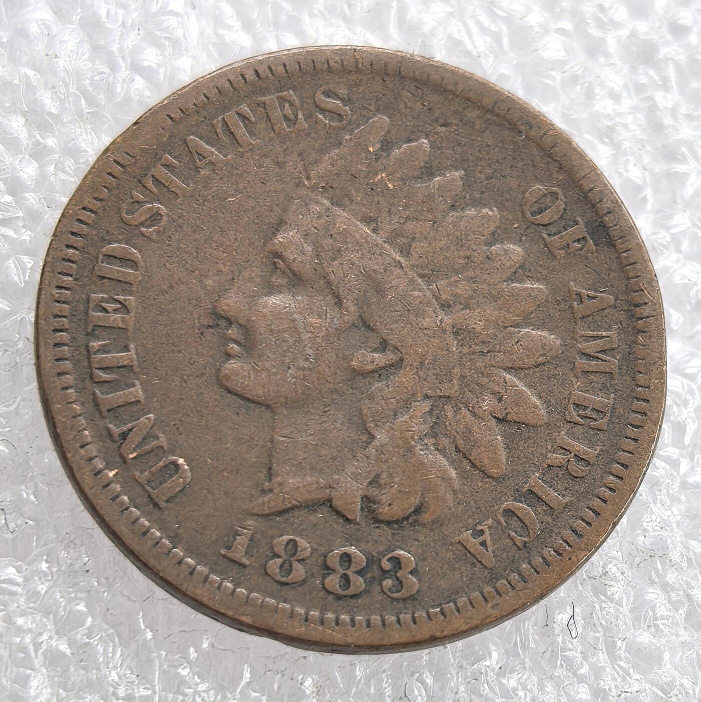 外国优质老铜币银币，周六九点倒数截拍，满百包邮，可寄存半年，喜欢朋友微信扫描二维码可直接参拍 美国1883年壹分