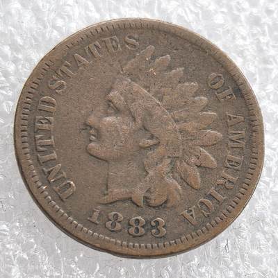 外国优质老铜币银币，周六九点倒数截拍，满百包邮，可寄存半年，喜欢朋友微信扫描二维码可直接参拍 - 美国1883年壹分