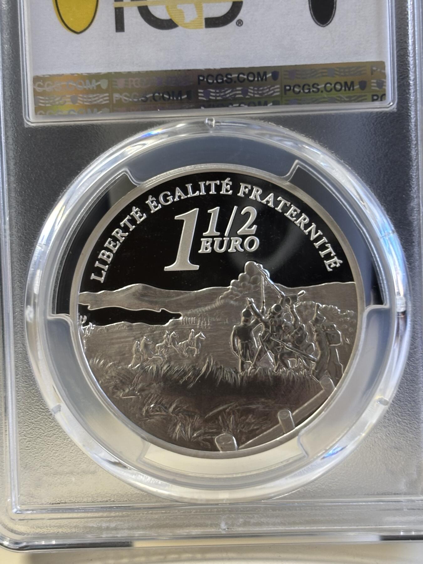 第181期拍卖 法国2005年奥斯特利茨战役200周年纪念银币PCGS-PR69,900银，22.2克，发行15000枚