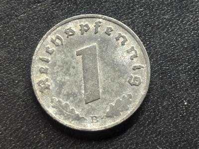 邮泉阁限时拍卖第三十五场补 德国硬币（第三帝国）专场（硬币在国外。请付邮费6元。） - 德国第三帝国1944年1芬尼B版