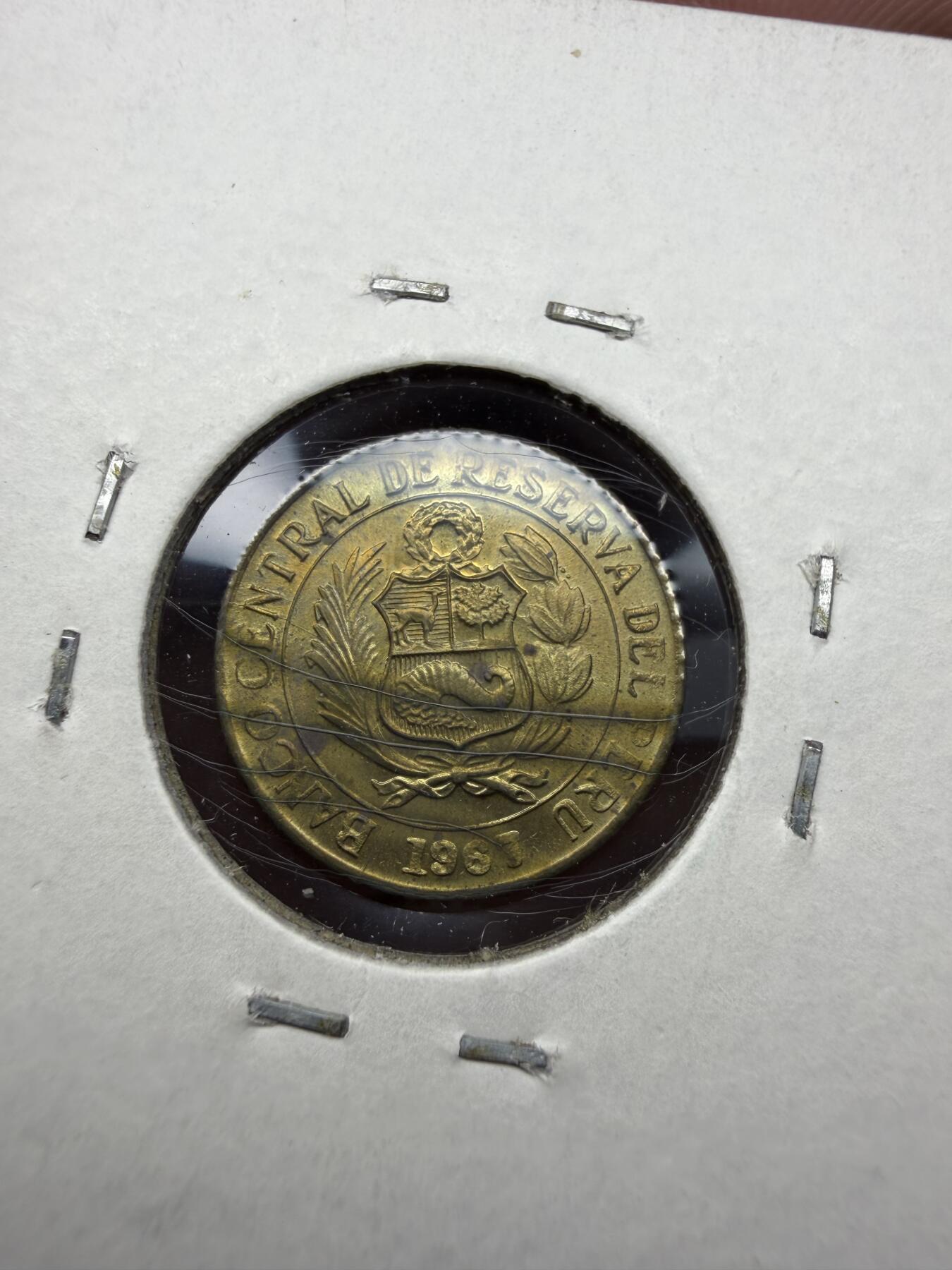 2025年集古藏今外币拍卖第十期-第6场—（总第286拍），可以寄存60天，满160元包邮。 1967年秘鲁5分