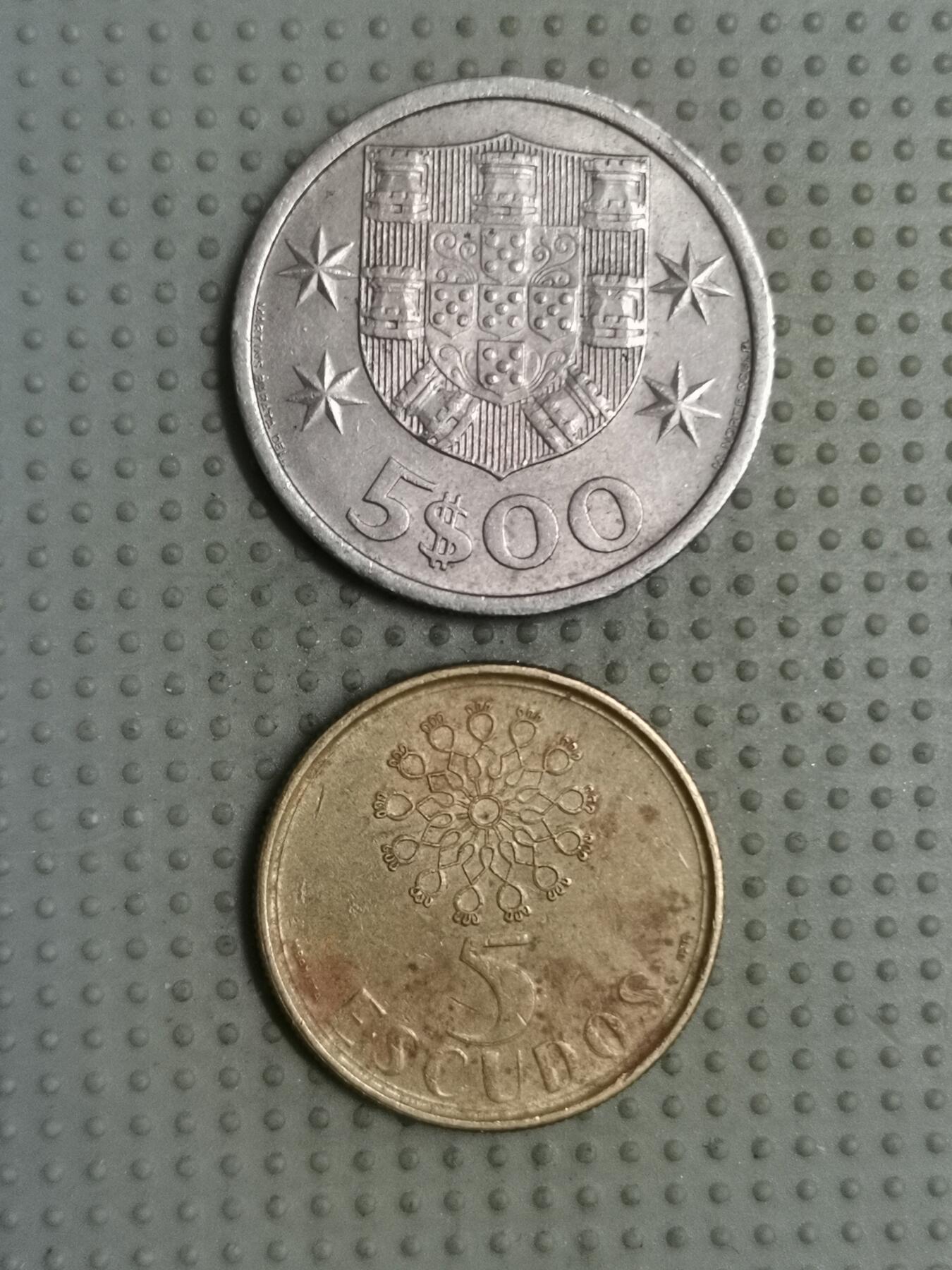 2025年第114场各国散币拍卖（总第114场） 葡萄牙5埃斯库多2枚