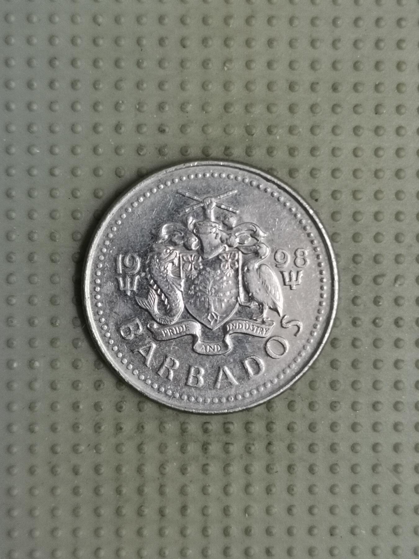 2025年第113场各国散币拍卖（总第113场） 巴巴多斯1998年25分