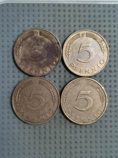 2025年第114场各国散币拍卖（总第114场） - 德国5芬尼4枚