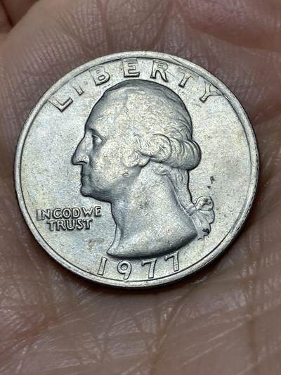 2025年第一百二十八场(总第一百五十四场）外国好品散币、邮币封和邮票场(免佣金) - 美国🇺🇸1977年1/4元(华盛顿1/4元第三版，首发年)