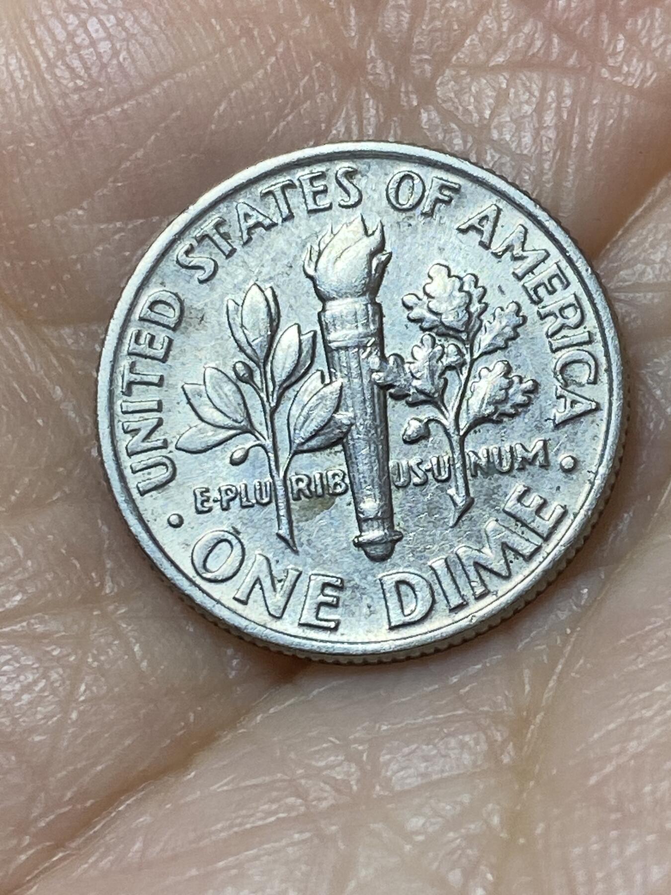 2025年第一百二十七场(总第一百五十三场）外国好品章牌、散币(免佣金) 美国🇺🇸1990年1角(罗斯福1角第二版，P标费城造)