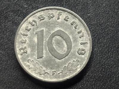 邮泉阁限时拍卖第三十五场补 德国硬币（第三帝国）专场（硬币在国外。请付邮费6元。） - 德国第三帝国1940年10芬尼F版