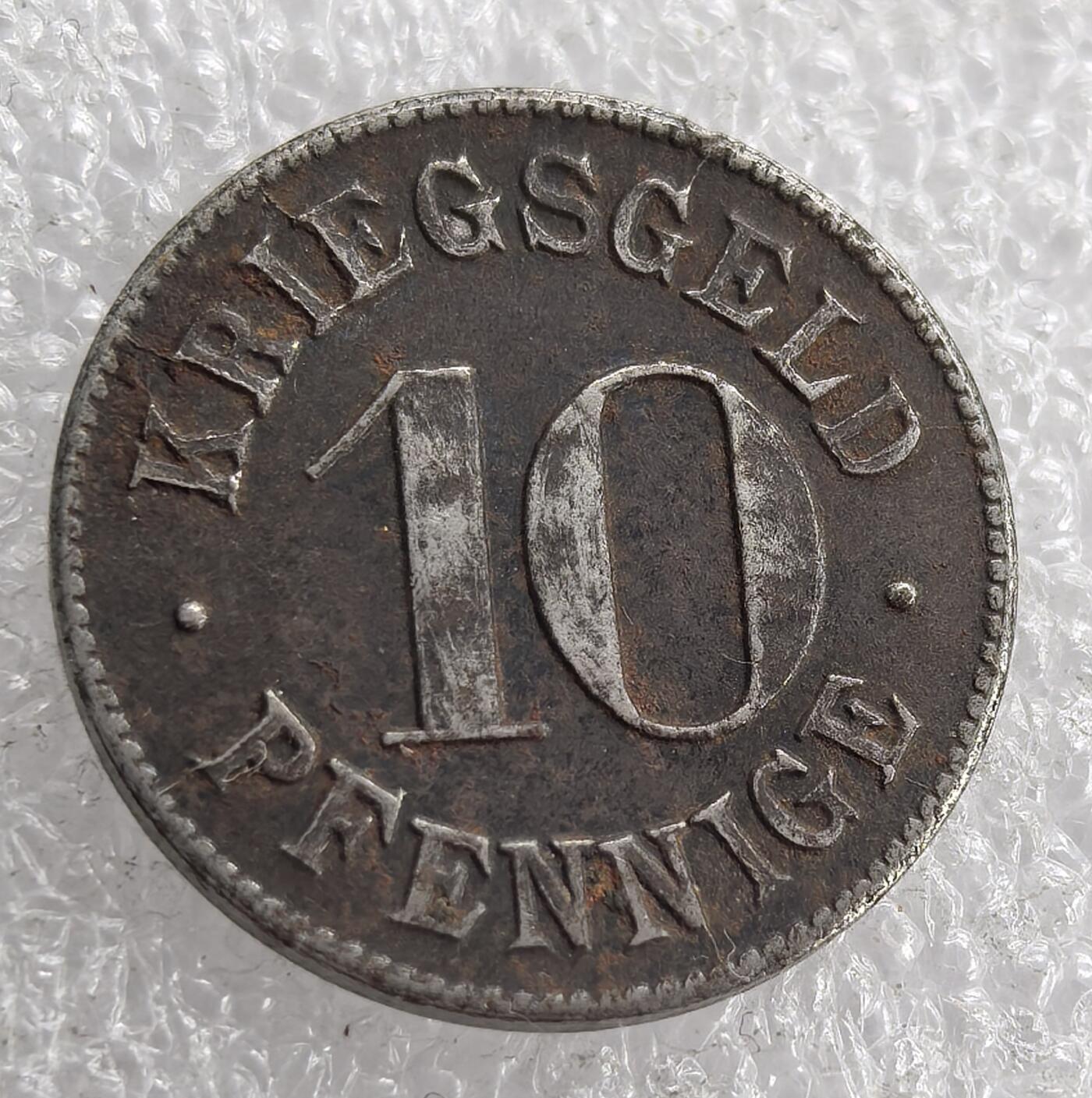 外国优质老铜币银币，周六九点倒数截拍，满百包邮，可寄存半年，喜欢朋友微信扫描二维码可直接参拍 德紧海德堡市10芬尼