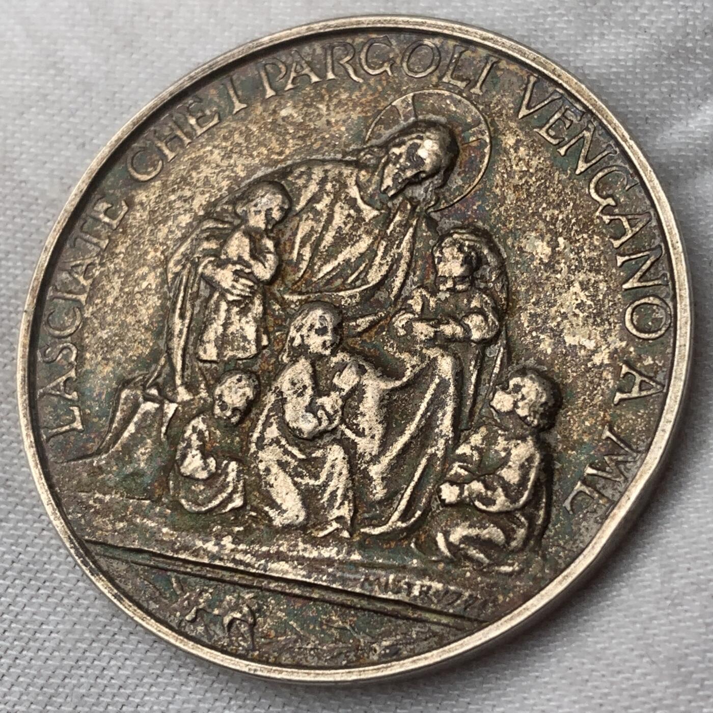 掌中浮雕-藏着的欧洲第041场 1933年罗马教区教理委员会综合竞赛银章，38mm，23g