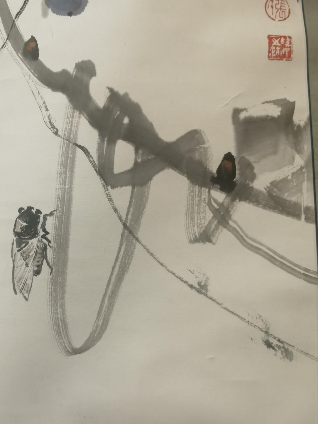 张苠国画作品一幅66*53cm张苠（本名张为民）1963年毕业于天津美术学院，师从孙其峰等名家。曾任天津北辰书画院院长、中国美术家协会会员，作品多次入选全国美展并获奖，被中国美术馆等机构收藏。出版有《乡情》《张苠速写》等作品集，1994年获文化部授予的“优秀专家”称号 1