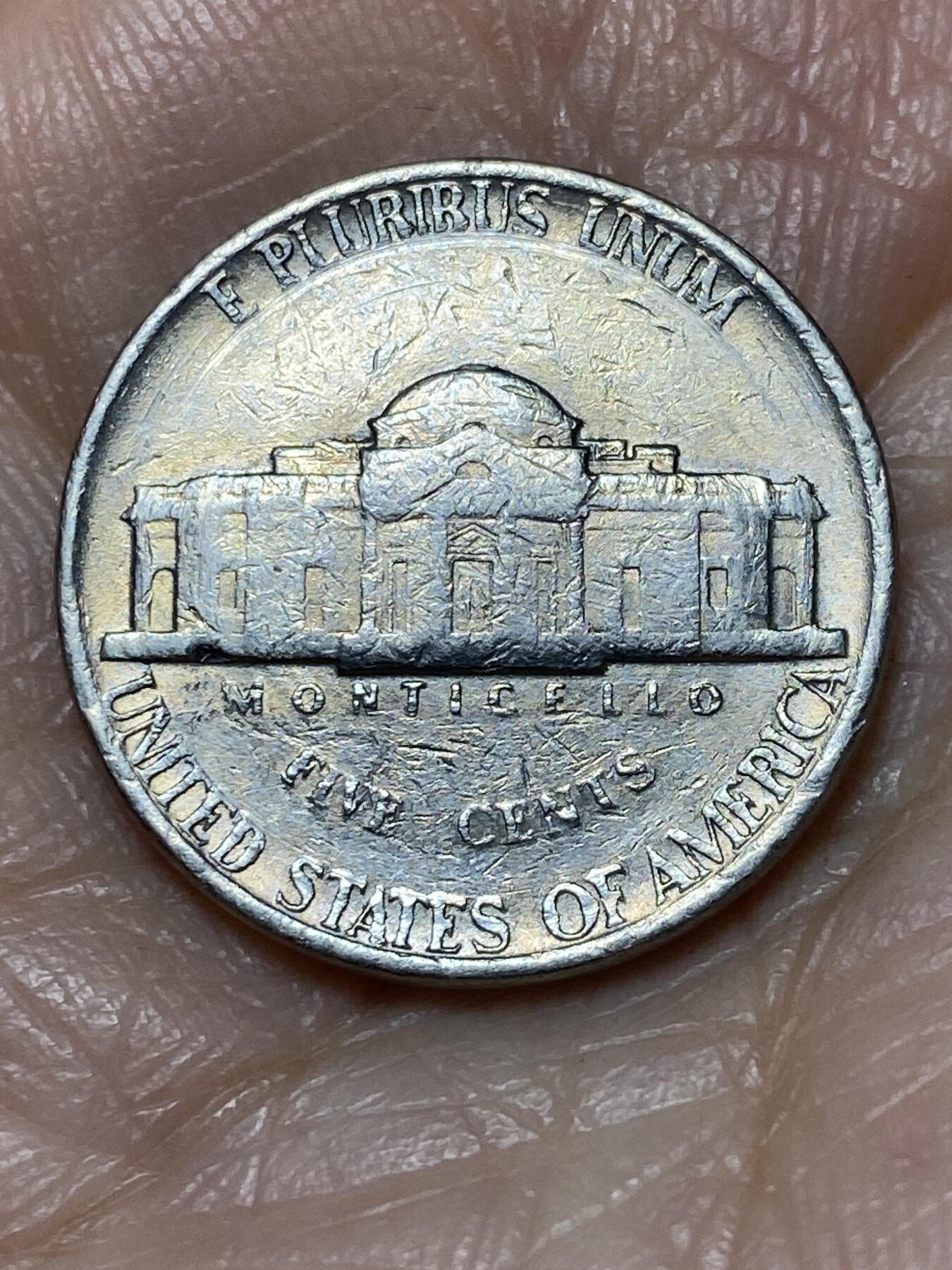 2025年第一百二十八场(总第一百五十四场）外国好品散币、邮币封和邮票场(免佣金) 美国🇺🇸1979年5分(杰斐逊5分第三版，D标丹佛造)