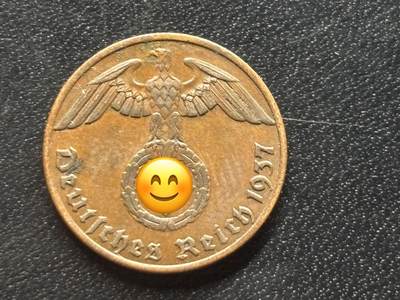 邮泉阁限时拍卖第三十五场补 德国硬币（第三帝国）专场（硬币在国外。请付邮费6元。） - 德国第三帝国1937年1芬尼A版