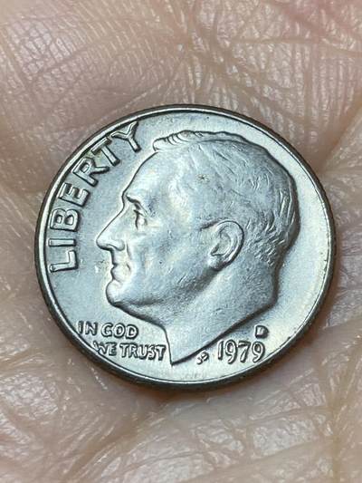 2025年第一百二十七场(总第一百五十三场）外国好品章牌、散币(免佣金) - 美国🇺🇸1979年1角(罗斯福1角第二版，D标丹佛造)