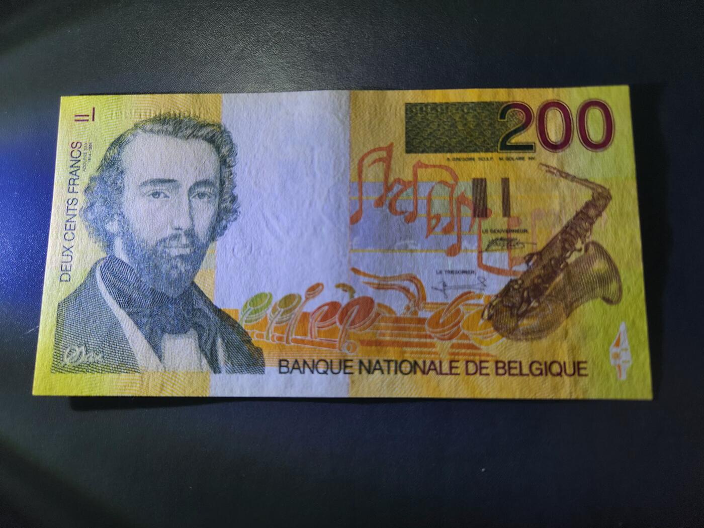 11月12号晚上8点 外国纸币自动截拍第55场 比利时200极美品