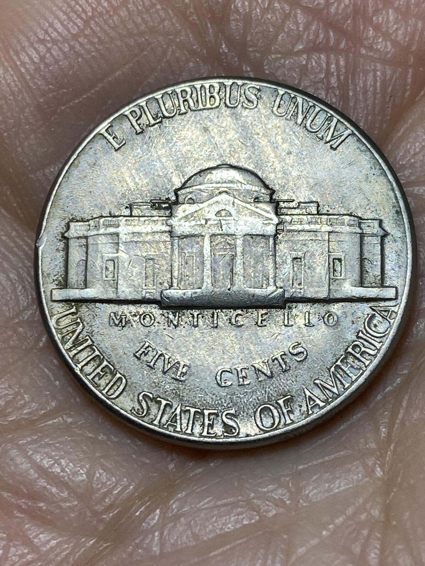 2025年第一百二十八场(总第一百五十四场）外国好品散币、邮币封和邮票场(免佣金) 美国🇺🇸1972年5分(杰斐逊5分第三版，D标丹佛造)