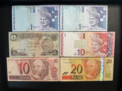 蒂克钱币-第47场 外国平价纸币拍卖 - 外国纸币 6枚 流通品 