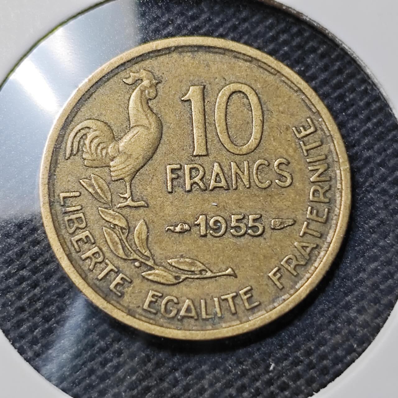 KK钱币收藏小铺  第368场  2月预留时间 周末发货  法国10法郎