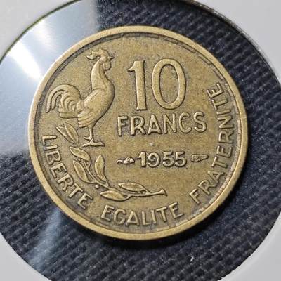 KK钱币收藏小铺  第368场  2月预留时间 周末发货 -  法国10法郎