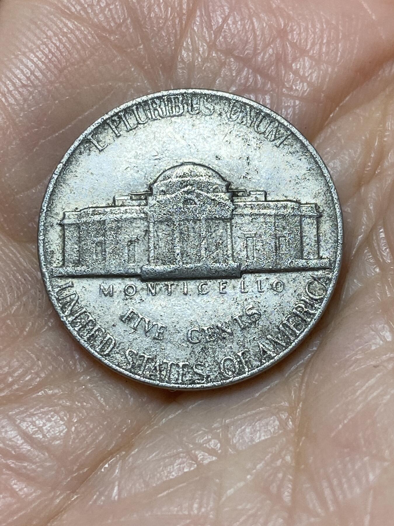 2025年第一百二十八场(总第一百五十四场）外国好品散币、邮币封和邮票场(免佣金) 美国🇺🇸1976年5分(杰斐逊5分第三版，无标)