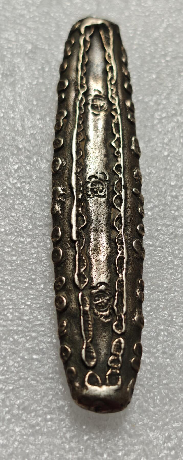 瓶子🏺第216期拍卖会   泰国素可泰王朝虎舍长条银锭