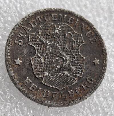 外国优质老铜币银币，周六九点倒数截拍，满百包邮，可寄存半年，喜欢朋友微信扫描二维码可直接参拍 - 德紧海德堡市10芬尼