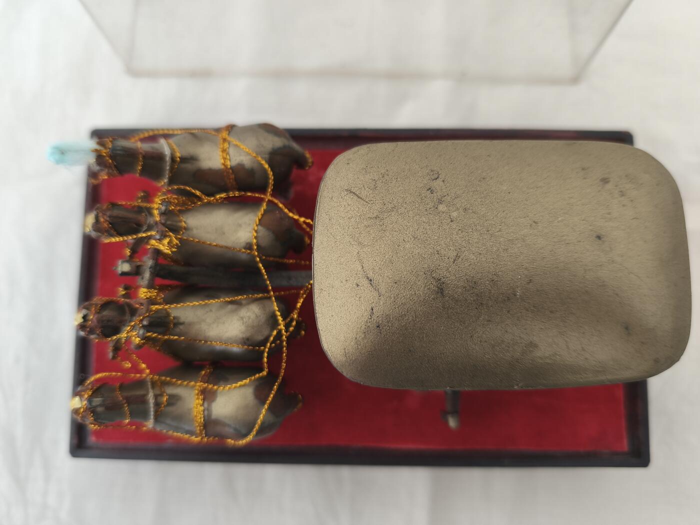 海外回流精品拍卖11.16 日本回流兵马俑彩绘铜车马