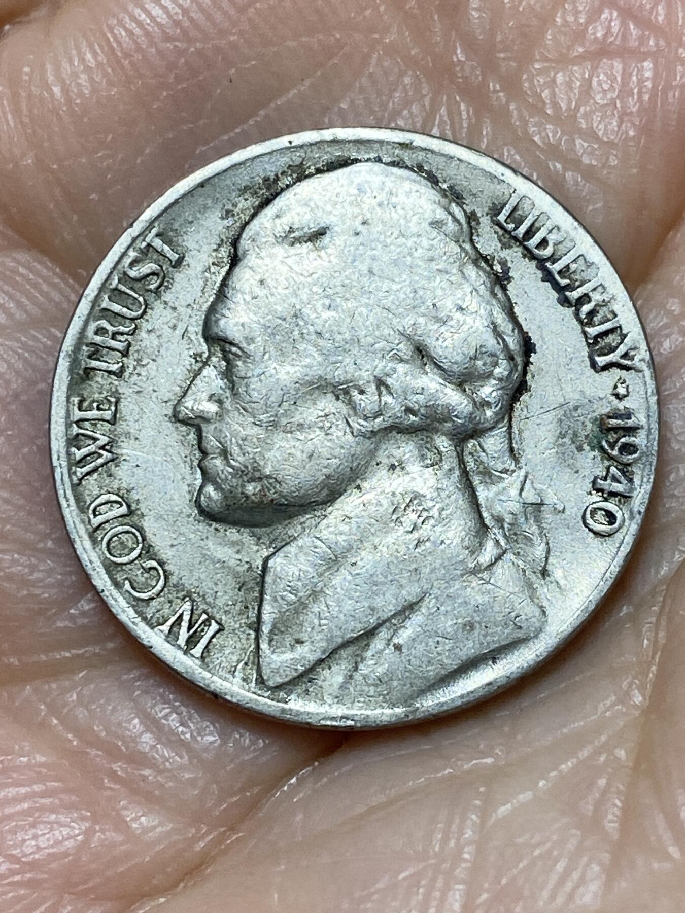 2025年第一百二十八场(总第一百五十四场）外国好品散币、邮币封和邮票场(免佣金) 稀少厂标–美国🇺🇸1940年5分(杰斐逊5分第一版，S标，旧金山造)